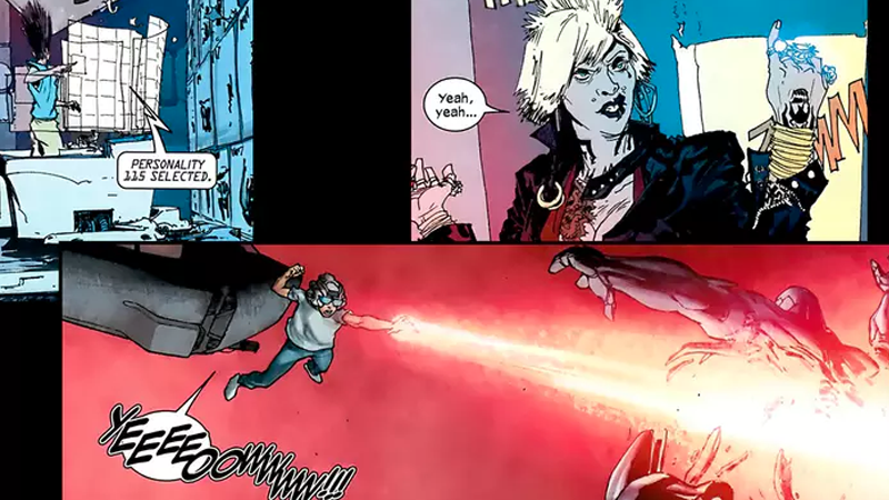 Art from New Mutants #14 by Nathan Fox.